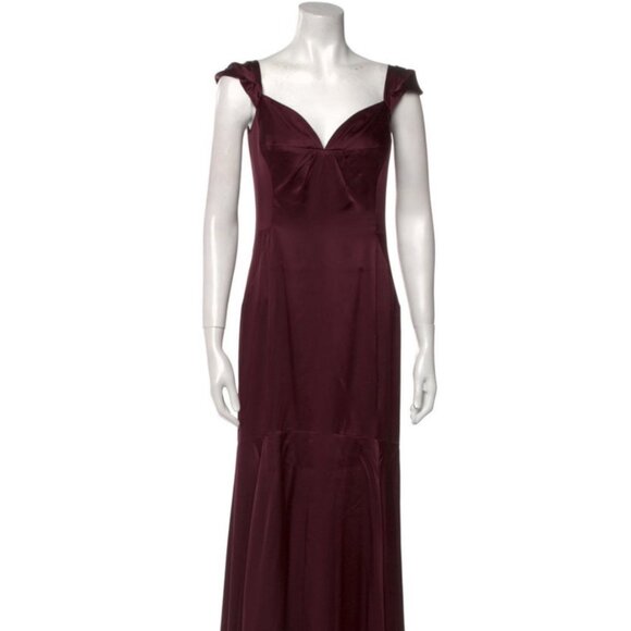 Milly Burgundy Evening Gown - Picture 1 of 3